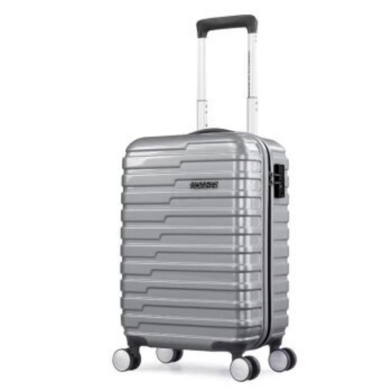 American Tourister BF9 20-inch Striped Carry-on Suitcase