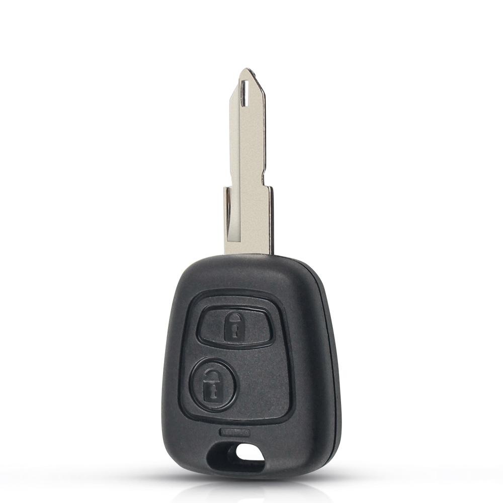 KEYYOU 10PCS For Peugeot 106 107 207 307 407 206 306 406 Car Remote Key Case HU83 VA2 Shell Fob For Citroen C1 C4 XSARA Picasso