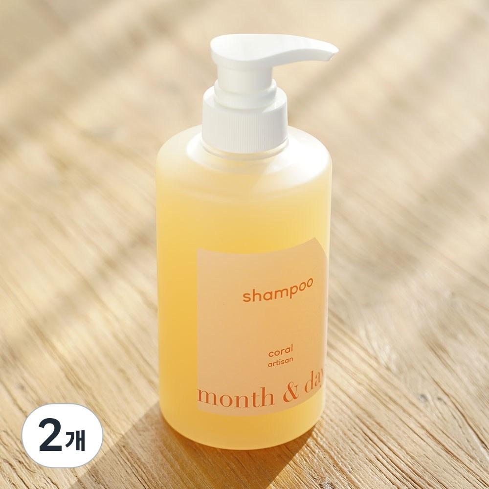 Month & Days Scalp Care Perfume Hair Shampoo Woody Citrus Scent 2 pcs 500ml