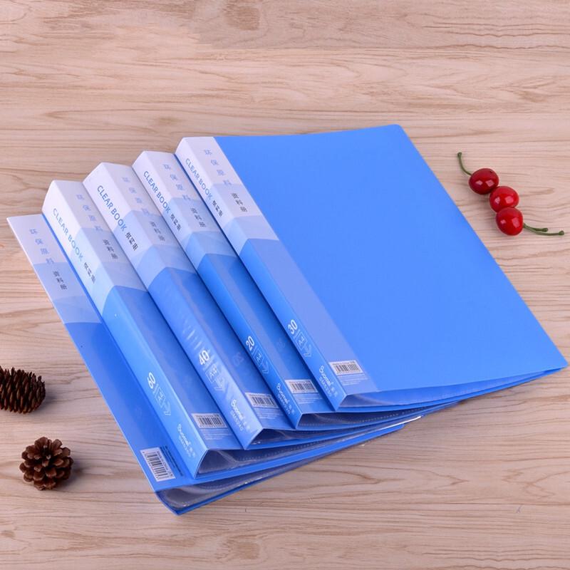 RYZH A4 Loose-leaf File Folder with 40 Pockets