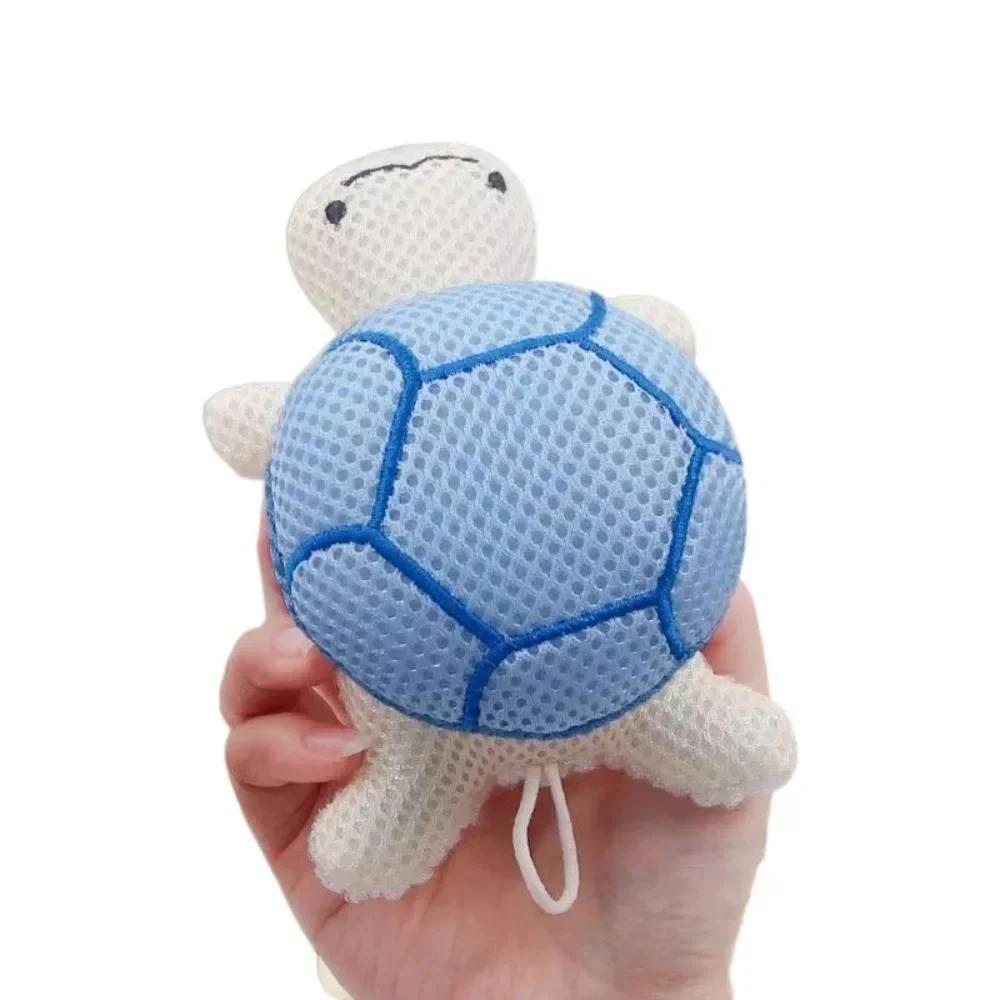 1pc Double-sided Turtle Bath Sponge Ball Cute Reusable Exfoliating Body Scrubber Portable Shower Deep Cleansing Bathing Tool HOT