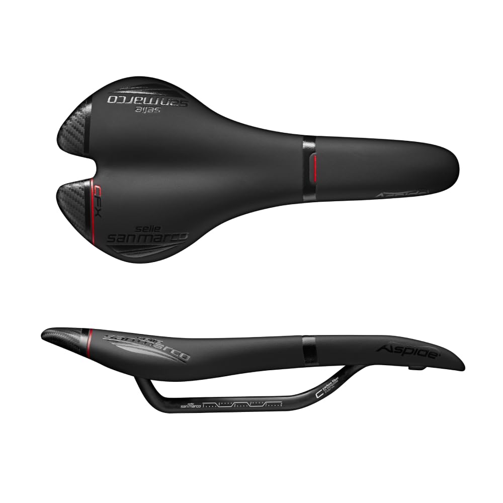 Selle Sanmarco Bicycle Road Bike Mountain MTB Saddle ASPIDE Carbon FX Narrow 902WN401 Black Full-Fit