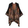 Women's Ethnic Shawl: Northwest Travel Cape, Thick Warm Scarf Cloak