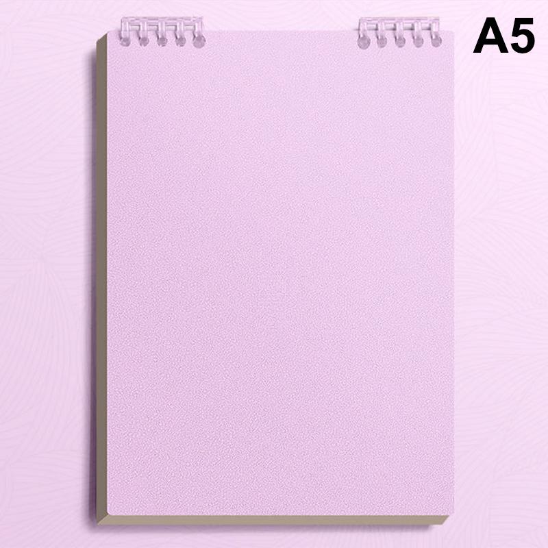 1Pcs A5 B5 Flip Up Loose-leaf Notebook Detachable Coil Design No Pinching Page Notebook for Student School Use