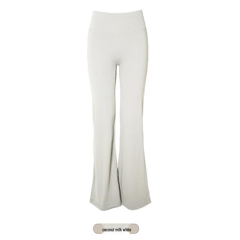 

High Elasticity Tummy Control Yoga Pants - Waist-Cinching, Slimming, Butt-Lifting, Micro-Flare Design, Ideal for Casual Spring and Autumn Fitness. Large