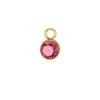 5 pcs/lot 5mm Colorful Crystal Birth Month Stone Charms Stainless Steel Pendant For Necklace Bracelet Making Birthday Jewelry
