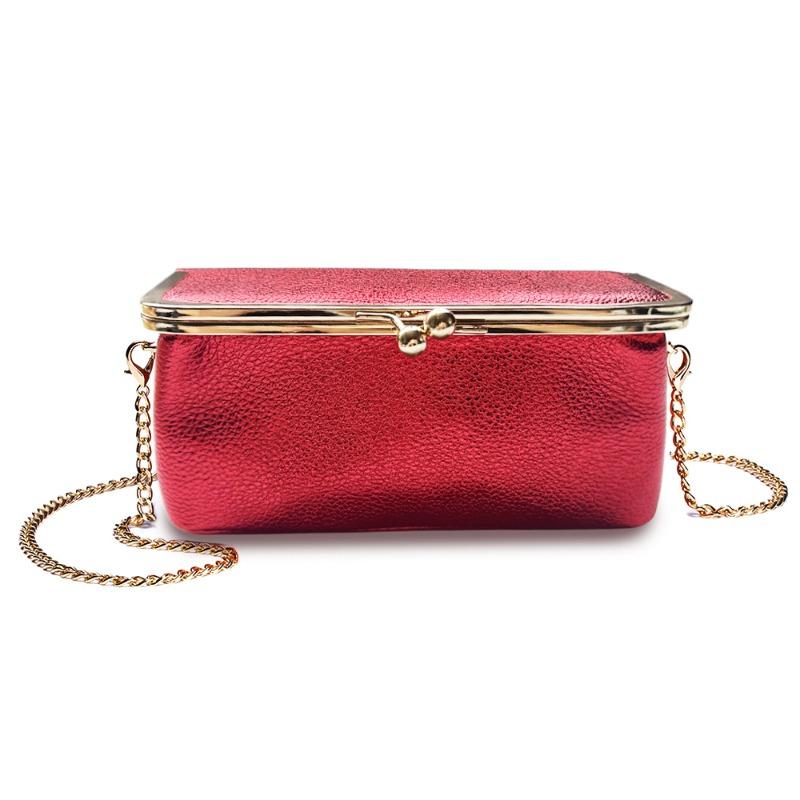 New European and American fashion chain bag women's shoulder messenger bag leather multi-functional gold storage bag large capacity