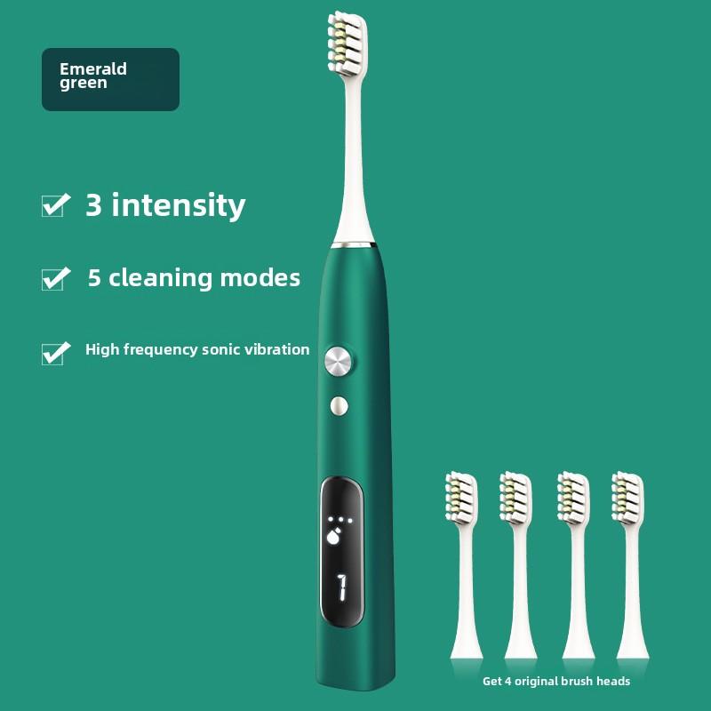Electric Toothbrush, Sonic Vibration Induction Charging, Free Electric Toothbrush Head