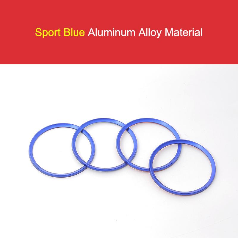 4pcs Car Modified Wheel Hub Decorative Circle Colorful Aluminum Alloy Ring Sticker For BMW M E90 E91 E92 E93 M3 E60 Car Styling