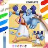 Aladdin Genie DIY Oil Painting Art Painting Kit Home Wall Decor Handmade Gift for Home Living Room Bedroom Craft Decoration