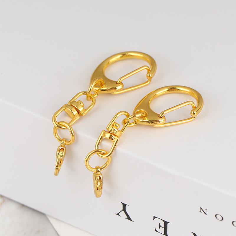 5/10/20Pcs D Shaped Lobster Clasp Chain Connector For Diy Jewelry Making Findings Key Chain Accessories