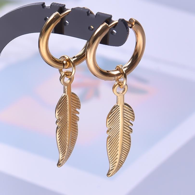The Sword Earrings For Women/Men Accessories Vintage Jewelry Stainless Steel Hoop Ear Piercing Sabre Charm Goth Pendientes Gifts