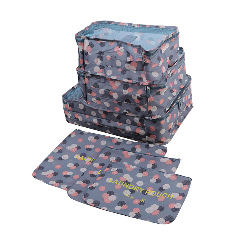

6pcs/Set Bags Storage Organizer Travel Suitcase Packing Set Cases Luggage Clothes Bra Shoe Tidy Pouch Bag High Quality
