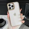 Desert Titanium Gold metal camera frame phone case for iPhone 16 15 14 13 12 11 Pro Max Plus metal button shockproof hard cover