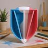 Split Cups For Paint Pouring Silicone Mixing Cups With 4 Channels Reusable Pour Painting Supplies For Creative Project Resin Art