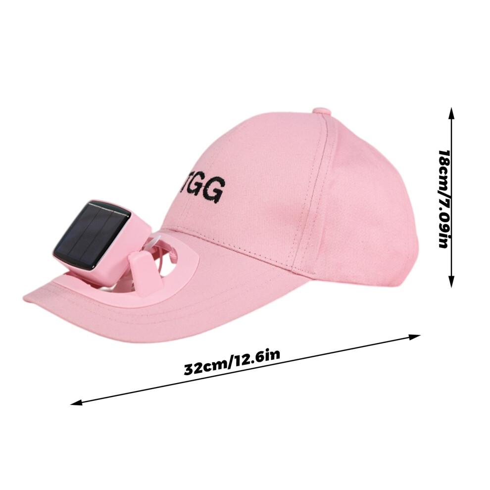 (Black) Sun Hat Fan Cap Visor Hats with Fan Large Area Sun Protection,Visors for Women/Men/Kids