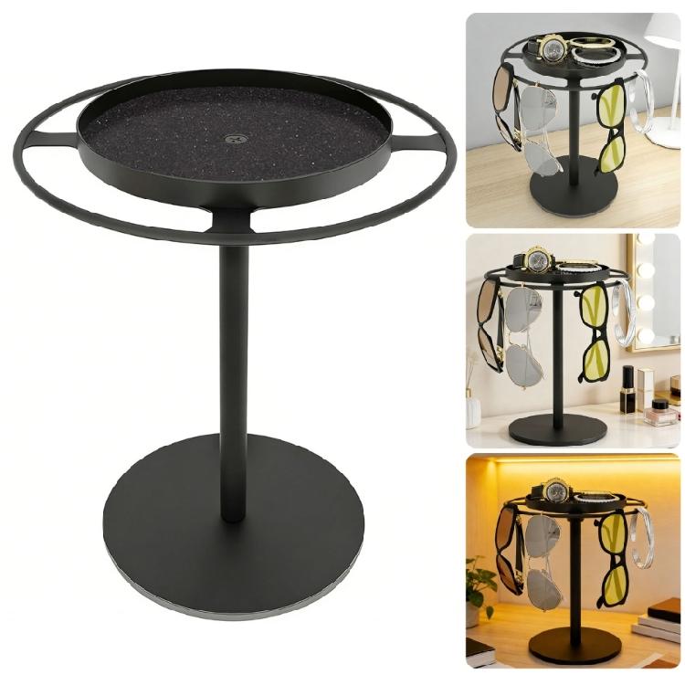 Sonnenbrillenhalter Ständer mit 360° drehbar, Brillen Display Rack Brillen Organizer Aufbewahrung für Kommode Heimdeko