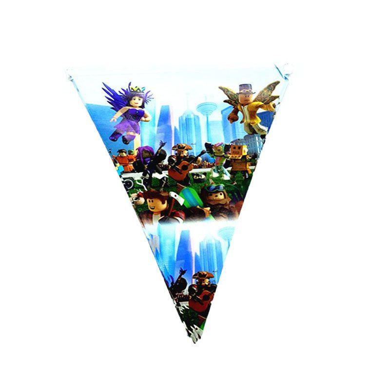 Theme Roblox Game Party Supplies Kids Birthday Banners Cake Decorations Toppers