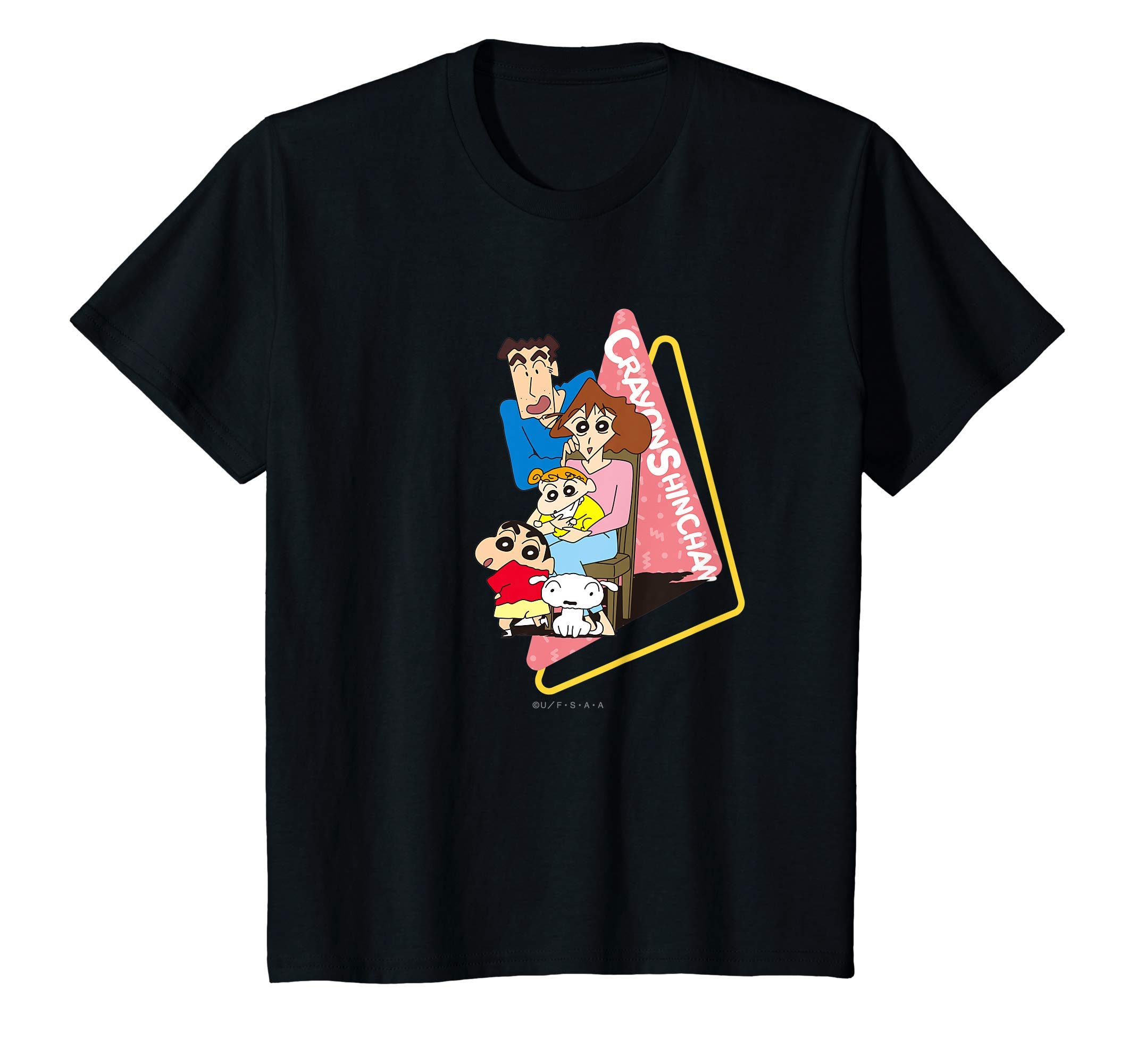 

Kids Crayon All the Nohara family Shin-chan gather! T-shirt чорний