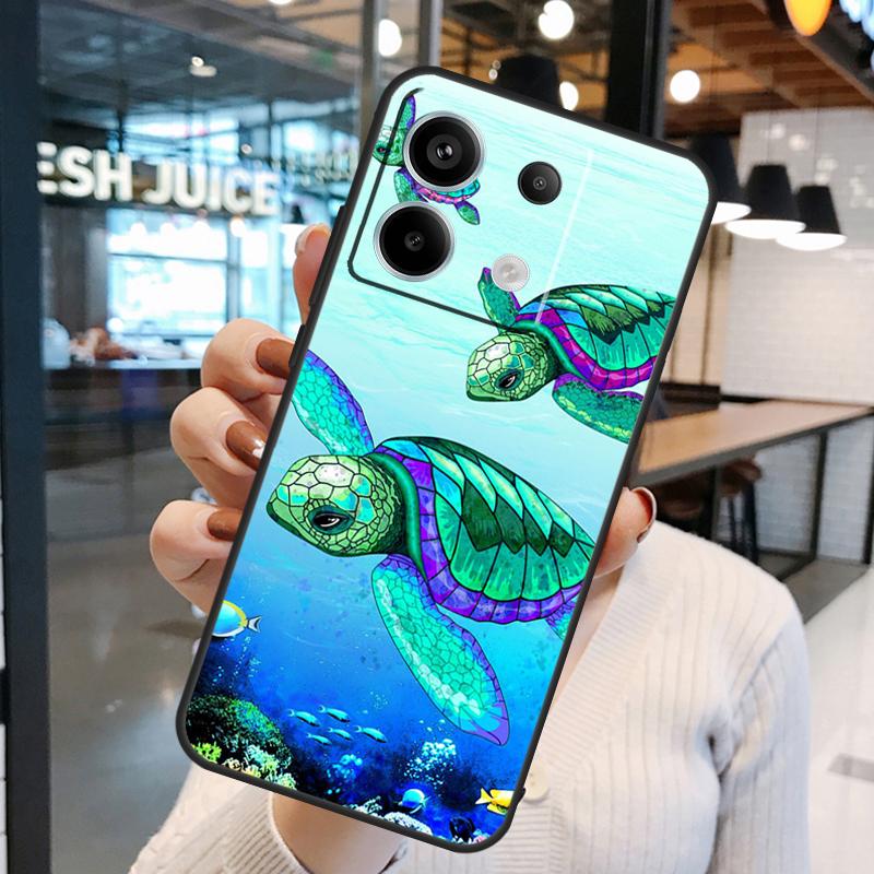Sea Turtle Case For Xiaomi Redmi Note 15 Pro Plus 10 11 12 13 14 Pro Redmi 15 15C 10C 12C 13C 14C Cover
