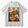RaUnisex Funny TShirt Japanese Unisexga Graphic Print Unisex Casual Summer Streetwear T Shirts Fashion Loose Clothing Y2K Oversized Tops