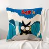 Cartoon R-Ranma1 2 Cushion Cover Summer Coolness Linen Fabric Double-Sided Printing Pillow Case Sofa Home Decor Gift