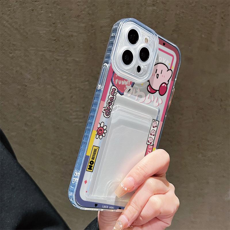 Card Slot Holder Silicone Wallet Pocket Case For iPhone 17 Air 16 14 Pro Max Xiaomi Redmi Note 13 12 14 Pro Honor X6A X6B X8A Cover Clear Phone Bumper