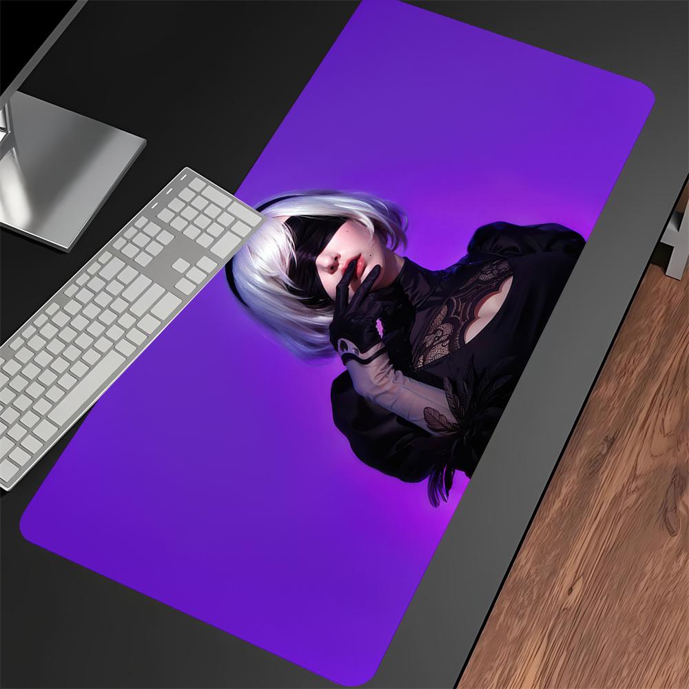 Nier Automata 2b Gaming Mouse Pad Xxl 90x40cm Hd Print NonSlip Rubber Desk Mat For Pc Keyboard Gamer