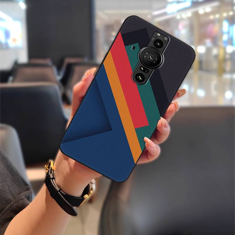 Waterproof Graffiti Phone Case For Sony Xperia Pro-I Back Cover Phone Pouch Anti-knock Soft Case Cute TPU Shockproof