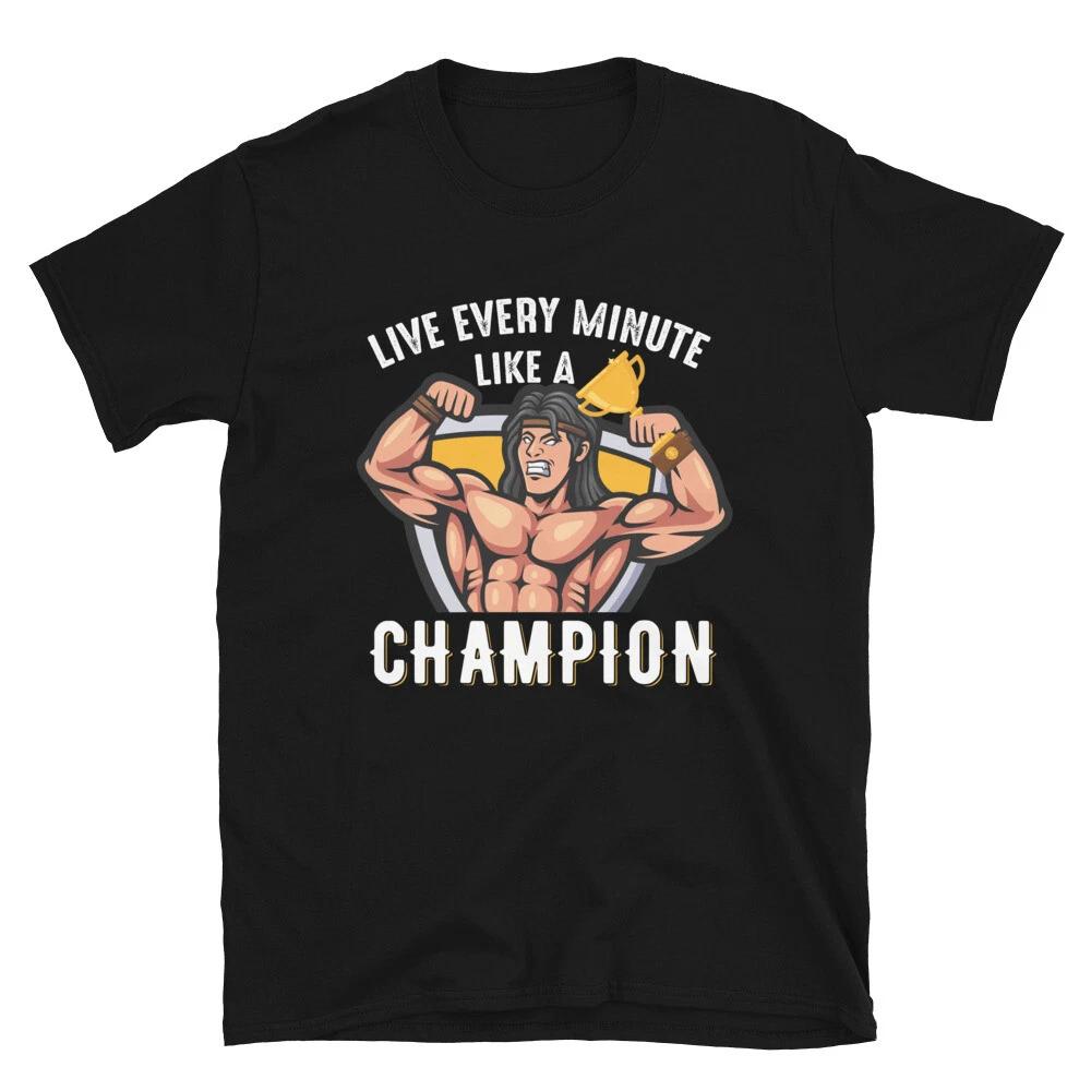 Weightlifting Strength Training Live Every Minute T-Shirt S