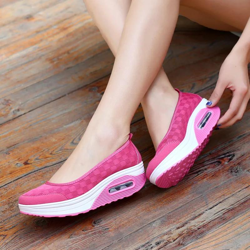 2025Women Shoes Heels Sneakers Vulcanized Shoes Platform Shoes Casual Zapatos Mujer Slip on Spring Autumn Chaussure Femme