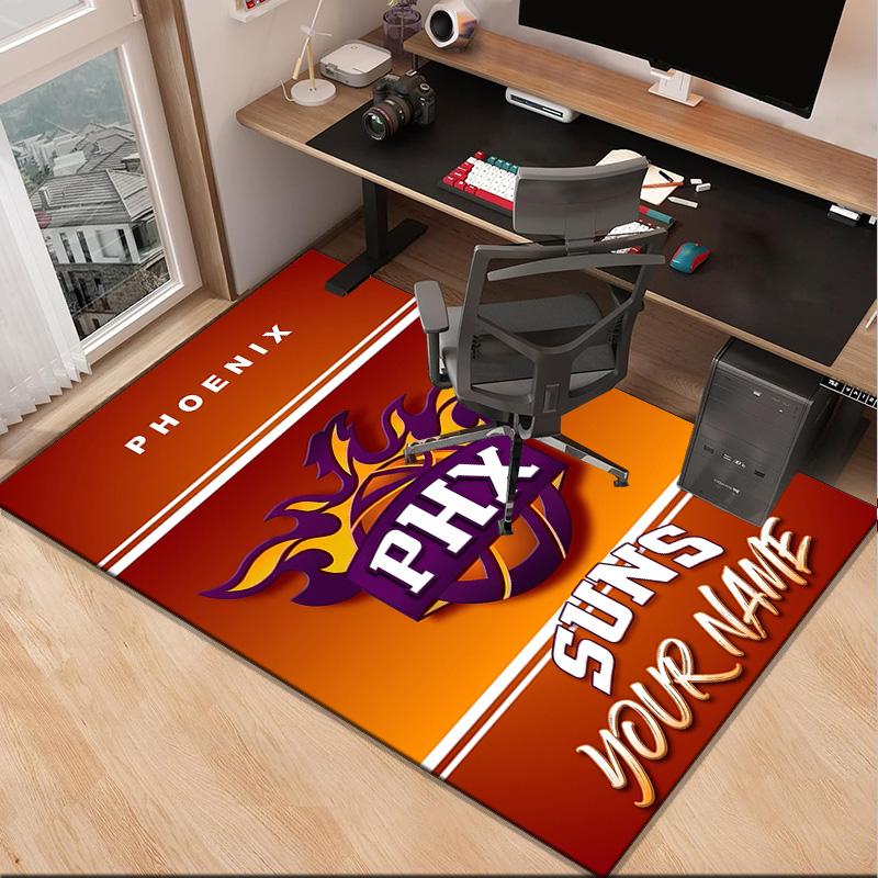 Custom NameSuns Basketball Artwork Carpet, Indoor Rug, Chair Rug, Living Rooms, Doormat Made From Polyester Home Decor Birthday Christmas Gifts