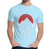 Man S O Neck Twin Peaks Red Pine Tree Moon Short Sleeve Arrival For