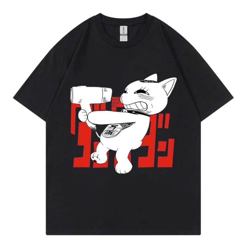 Japan Anime Dandadan Turbo Granny Cat Graphic T Shirt Fashion Cartoon T-shirt Women Vintage Casual Women T-shirts
