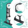 Heavy-Duty Double Curtain Rod Brackets, 2-Pack Aluminum Alloy Wall Mount Holders for Layered Drapes - Easy Installation