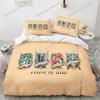 Home Textile Cartoons A-Attack O-On T-Titans Cover Duvet Cover Pillow Case Boy Girl Polyester Bedding Set King Q-Queens Twin Size