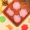 1/4 Bucăți Matriță Brioșe Iepuraș de Paște Plastic Iepuraș Ou Tăietor de Prăjituri Ștampilă Embosator Petrecere de Paște Fondant Tort Decorațiuni de Copt