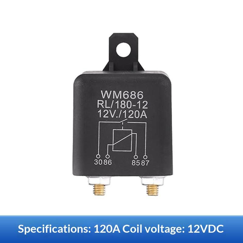 Dc 12V 24V 100A 120A 200A Wm686 Universal Relay 4 Pin Normal Open Car Starter Relay For Battery On/Off Split Charge Relay Switch