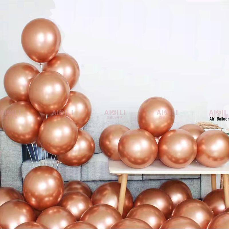 10" Metal Latex Balloon for Birthday & Wedding Decorations, 1.8g, Single Piece Delivery