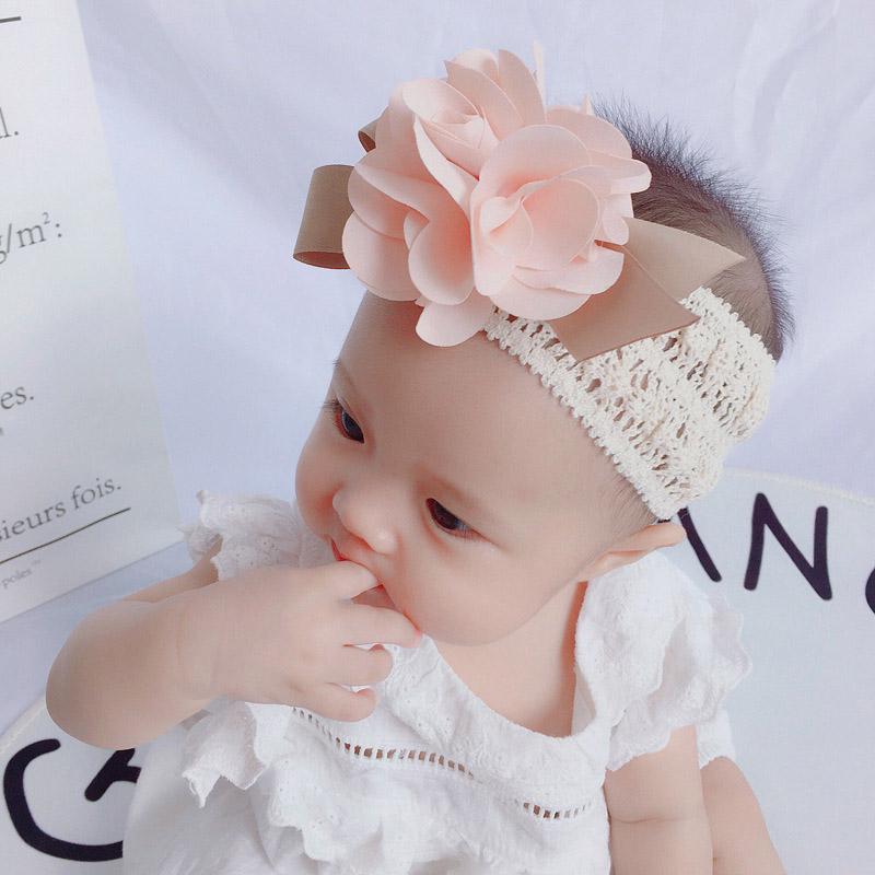 Spitze Blume Baby Stirnband Prinzessin Elastische Floral Kinder Mädchen Turban Kind Haarband Haar Zubehör