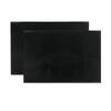LuceLuce Bar Mat, Counter Mat, Draining Mat, and Glass Mat Set, Black, for Kitchen and Bartenders, 45cm X 30cm, 1cm Thick (Pack of 2)