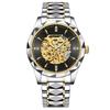 BINBOND Luminous Waterproof Automatic Tourbillon Men's Watch Reloj Skeleton Authentic Mechanical Wristwatches For Men Luxury