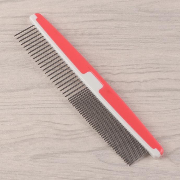 Durable Stainless Steel Pet Open Knot Comb Single Row Pet Supplies Dog Cat Pin Comb Grooming Shedding Tools Pet