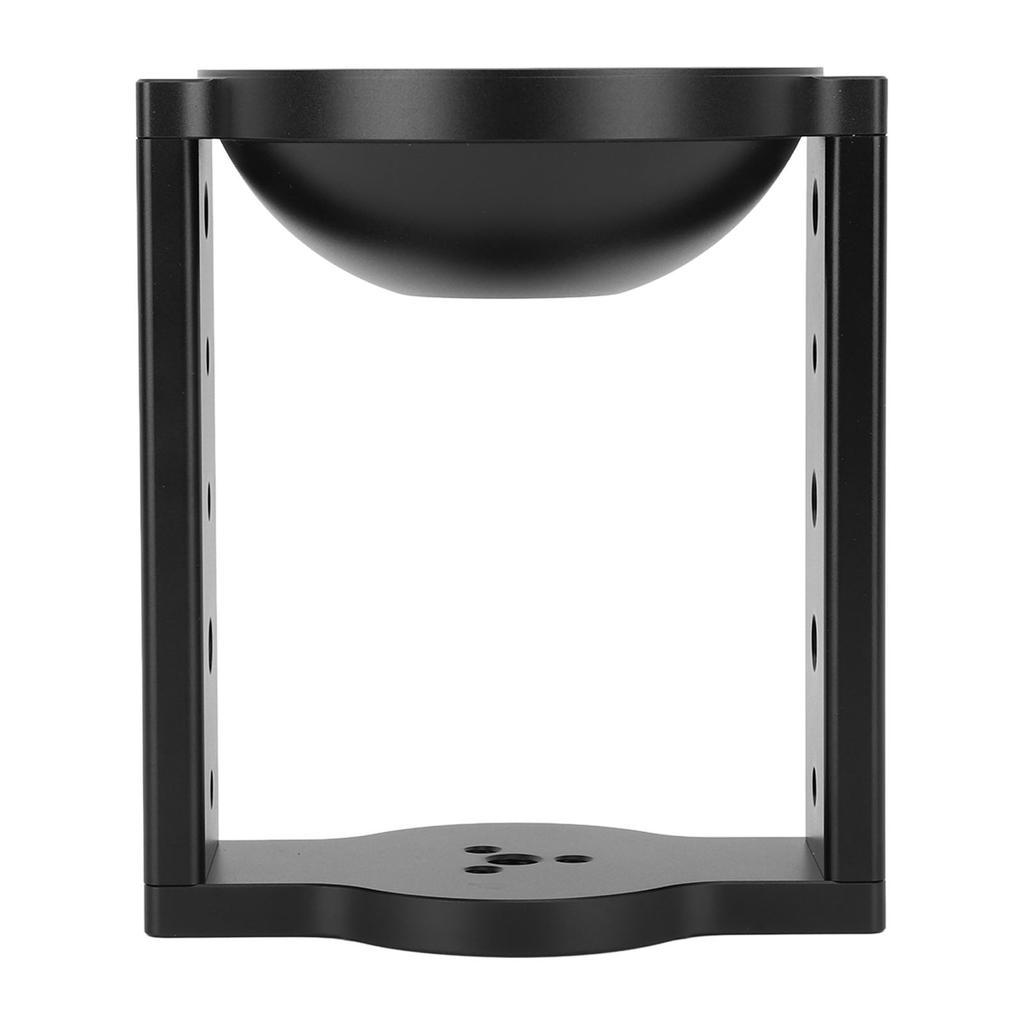 100mm Tripod Head Bowl Riser with 1/4in 3/8in Threaded Holes Aluminum Alloy Half Ball Flat To Bowl Adapter for Tripod Head DSLR Rail Slider