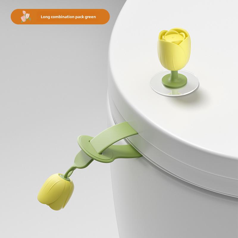 Poignée de levage de couvercle de toilette anti-salissure créative
