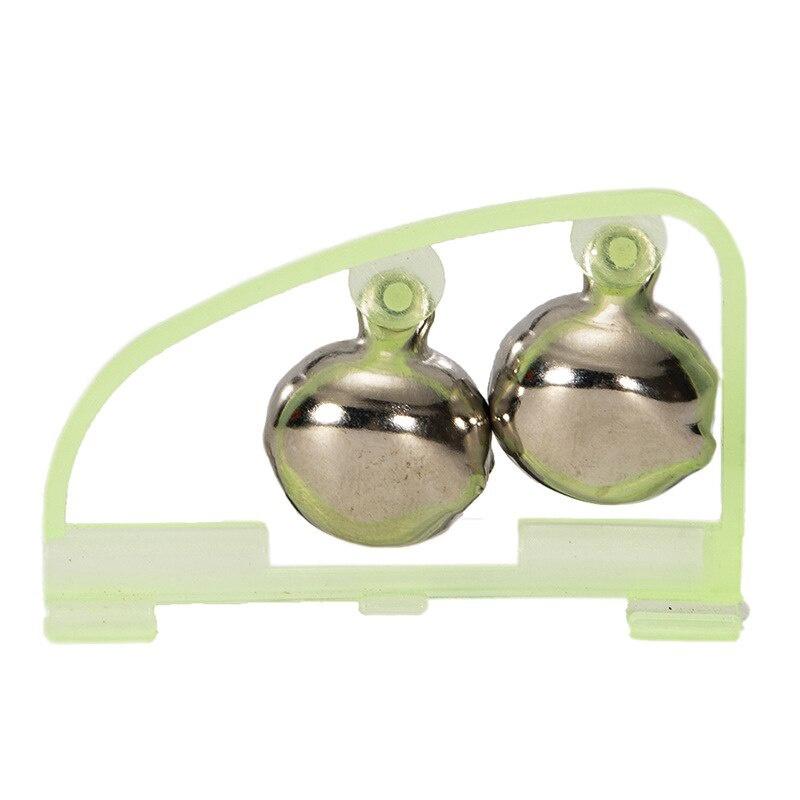 20 Pcs Luminous Sea Fishing Feeder Fishing Bell Twin Rod Tip Fish Bell Alarm Fishing Tackle 5cm*3cm Fish Bell