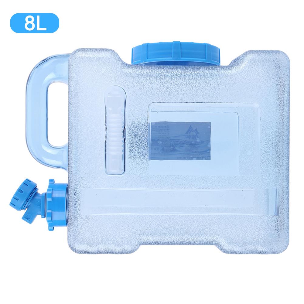 Large Capacity Portable Water Bucket Driving Pure Water Tank Container with Faucet for Outdoor Camping Cooking Picnic Hiking