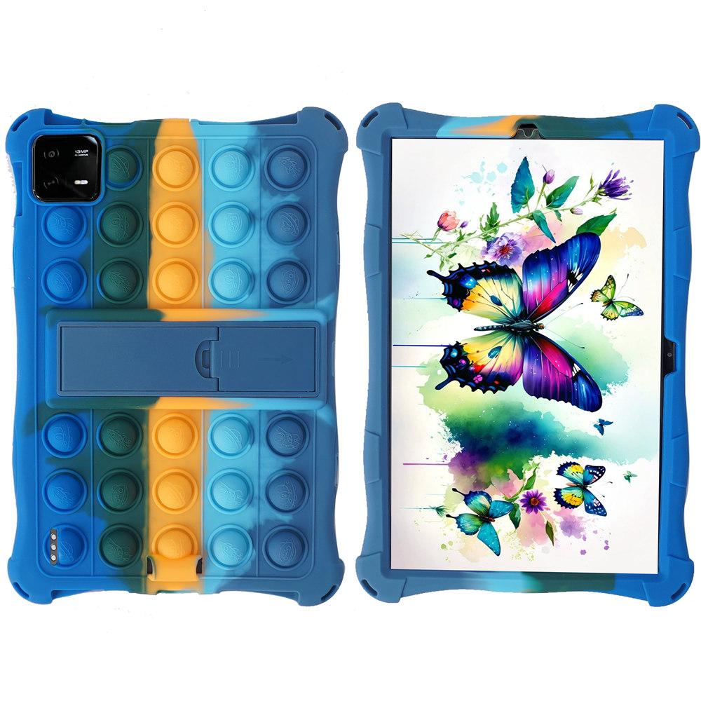 For Xiaomi Mi Pad 6 Case Bubble Toys Soft Silicone Kids Tablet Cover For Mi Pad 6Pro Kickstand Shockproof Fundas