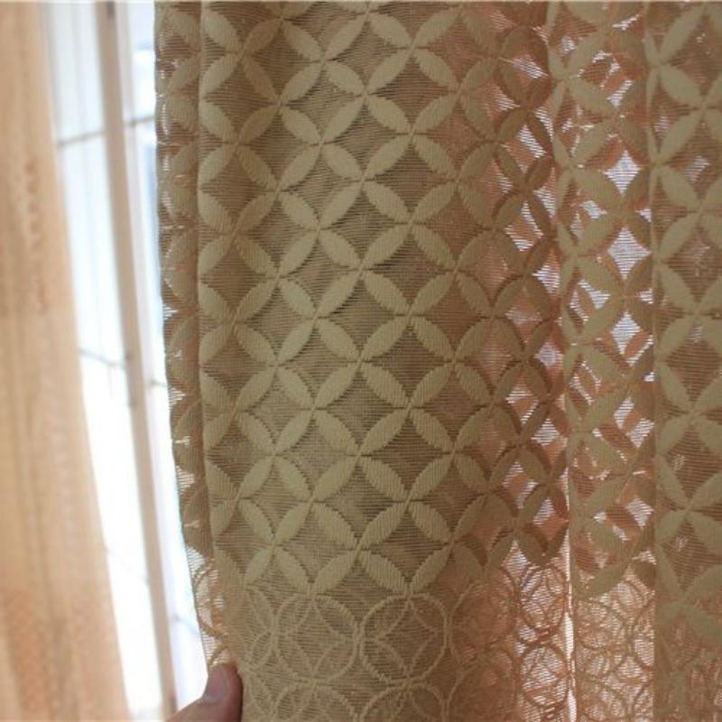 European Sheer Curtains Window Tulle Curtains for Living Room Bedroom Kitchen Voile Embroidered Curtains Drapes Custom