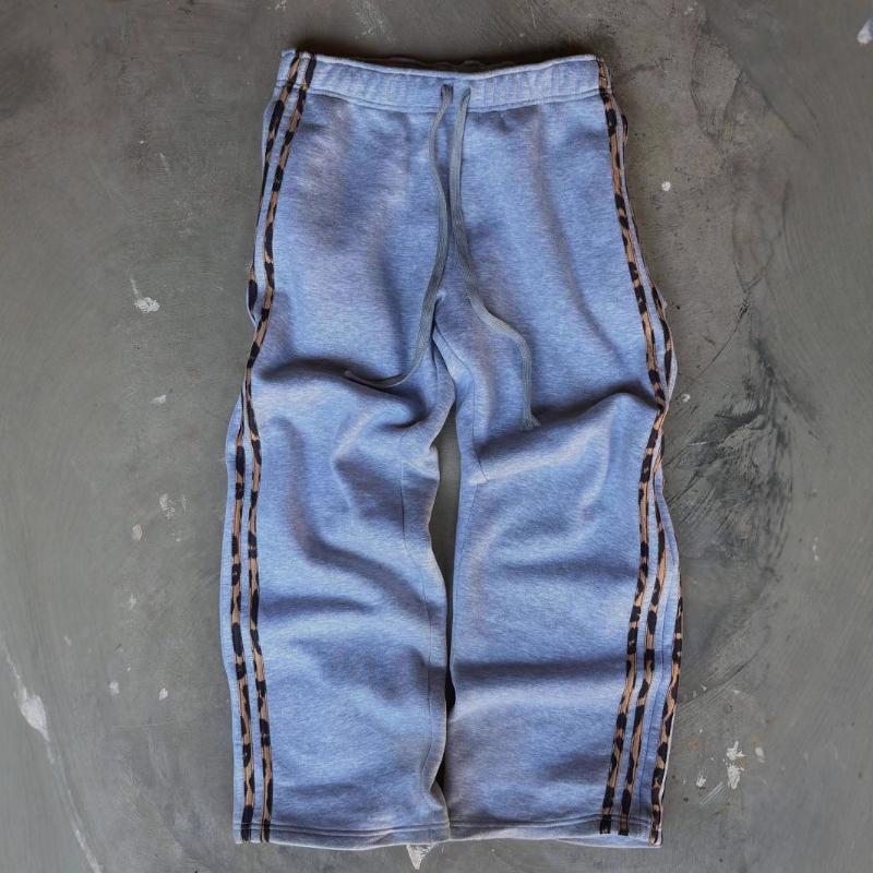 

European and American street retro striped y2k loose casual pants XL